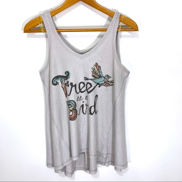 Judith March Tops - “Free as a Bird” Judith March Waffle Knit Tank